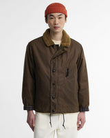 Barbour Macklow Wax Jacket in Bark, front