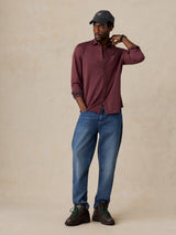 Faherty Coastline Knit Shirt - Holiday Red Gingham