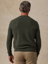 Faherty Jackson Crew Sweater - Forest Grove Heather
