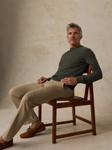Faherty Jackson Crew Sweater - Forest Grove Heather