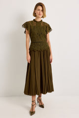 Genessa Top - Juniper Green