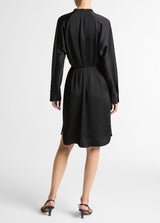 L/S Band Collar Dress - Oak Hall