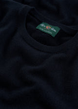 Melfort Cashmere Crew Neck Sweater - Dark Navy