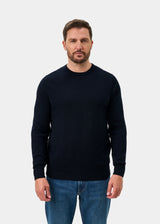 Melfort Cashmere Crew Neck Sweater - Dark Navy