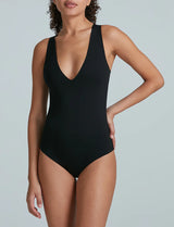 Neoprene Deep V Bodysuit - Oak Hall