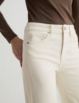 Saige Wide Leg Jean - Powder/Ecru