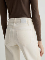 Saige Wide Leg Jean - Powder/Ecru