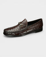Nika Ostrich Bit Loafer
