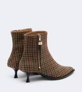 Ana Ankle Boots - Deep Vintage Check