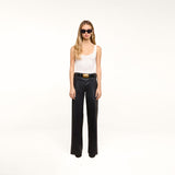 L'Agence Petite Scottie Coated Jean - Noir Coated