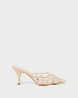 Paloma Cream/Crystal Mesh Mule - Oak Hall