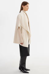 Penelope Double Face Wool Coat - Whisper White