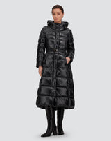 Herno Nylon Ultralight Hooded Maxi Coat - Black