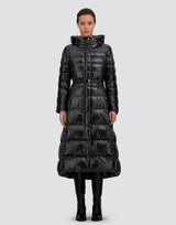 Herno Nylon Ultralight Hooded Maxi Coat - Black