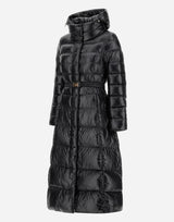 Herno Nylon Ultralight Hooded Maxi Coat - Black