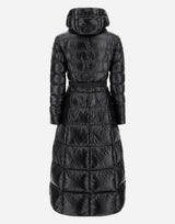 Herno Nylon Ultralight Hooded Maxi Coat - Black