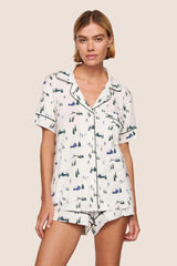Gisele Printed Rlx Short Pj St