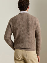 Crescent Cable Crewneck Sweater - Sawgrass