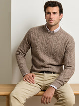 Crescent Cable Crewneck Sweater - Sawgrass