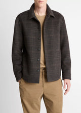 Half Raglan Splittable Shirt Jacket