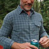 Criquet Corduroy Pearl Snap - Slate Check