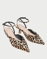 Loeffler Randall Rio Smocked Kitten Heel - Leopard