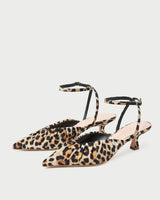 Loeffler Randall Rio Smocked Kitten Heel - Leopard