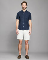 Short Sleeve Linen Tuscumbia Shirt Button Down - Oak Hall
