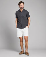 Short-Sleeve Hemp Cotton Knit Shirt - Oak Hall