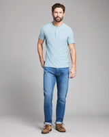 Short-Sleeve Birdseye Henley - Oak Hall