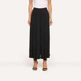 L'Agence Novalynn Cropped Pleated Pant - Black