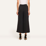 L'Agence Novalynn Cropped Pleated Pant - Black