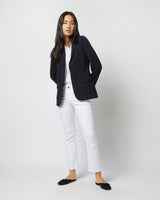 Parker Jacket - Navy Wool Pique