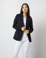 Parker Jacket - Navy Wool Pique