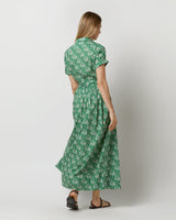 Short-Sleeved Classic Shirtwaist Maxi Dress - Oak Hall