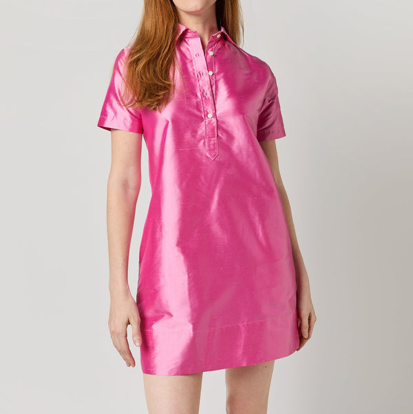 Short-Sleeved Popover Dress - Oak Hall