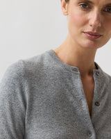 Rosie Cardigan - Mid Heather Grey