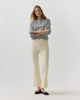 Ann Mashburn Kendall Flare 5-Pocket Jean - Ivory