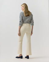 Ann Mashburn Kendall Flare 5-Pocket Jean - Ivory