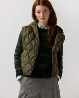 Ann Mashburn Jenny Cashball Hooded Vest - Olive