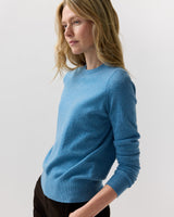 Kit Crewneck Sweater - Heather Cerulean