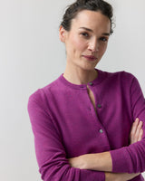 Rosie Cardigan - Heather Fuchsia