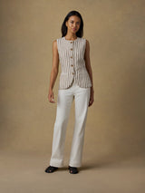 Sun Strider Linen Vest - Oak Hall