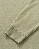 Hanks Lightweight Textured 1/4 Zip Pullover - Pesto