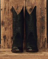 The Great The Basket Weave Cowboy Boot - Black