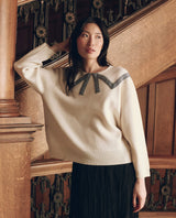 The Bow Sweater - Cream