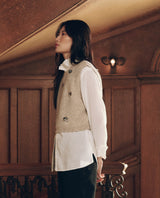 The Embellished Sweater Vest - Fawn