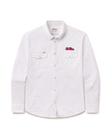 Ole Miss Tailgater Long Sleeve Snap Shirt - White
