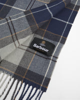 Barbour Galingale Tartan Scarf - Grey Midnight Tartan