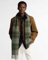 Barbour Mineral Tartan Wool-Cashmere Scarf - Pine Glen